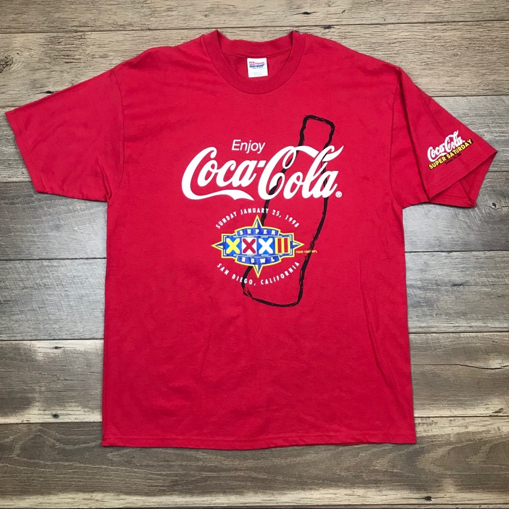 Vintage Coca-Cola Super Bowl XXXII 01/25/98 Tee